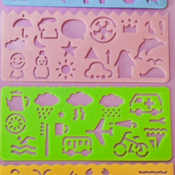 Set of four craft stencils